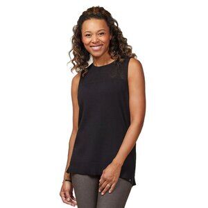 EQL by Kerrits Bit Of Breeze Sleeveless Sweater Size M Black Knit Equestrian